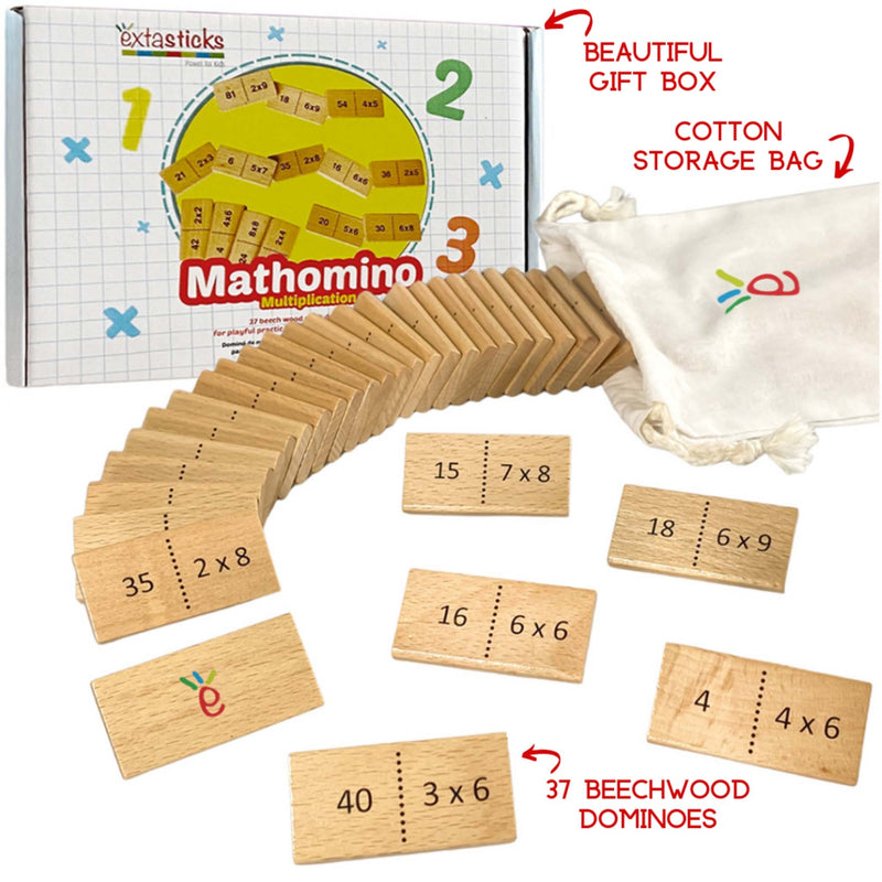 Mathomino Multiplication Domino Math Game