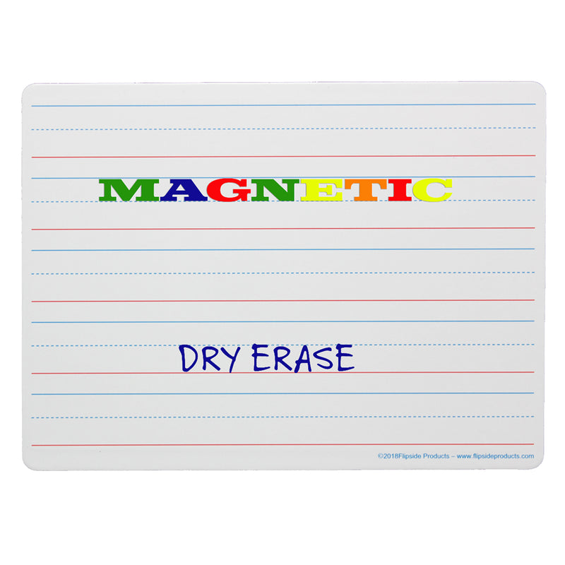 Magnetic Dry Erase Board 9 X 12 Two-sided Ruled-plain