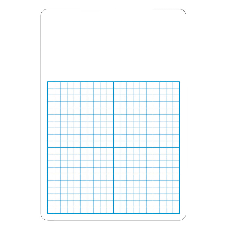 (3 Ea) Single 1-2in Graph Dry Erase Board 11x16