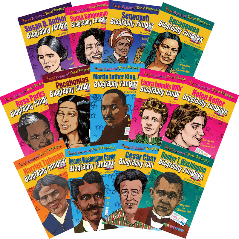 Biography Funbooks Women & Minorities Who Shaped Our Nation