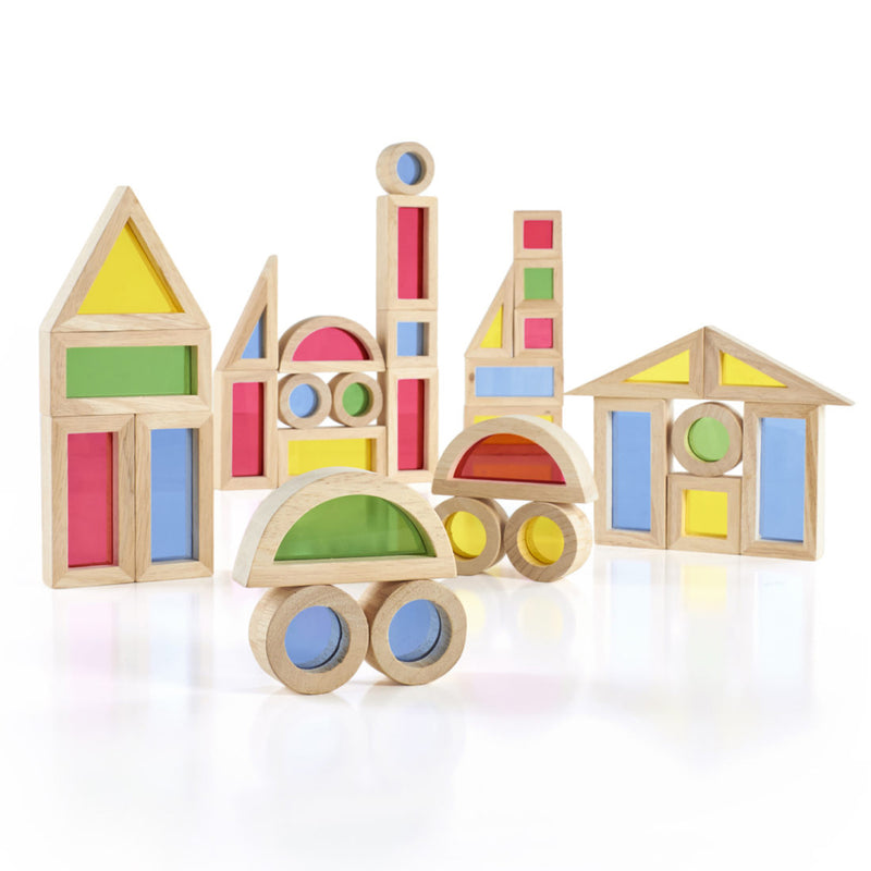 Jr Rainbow Blocks 40 Piece Set