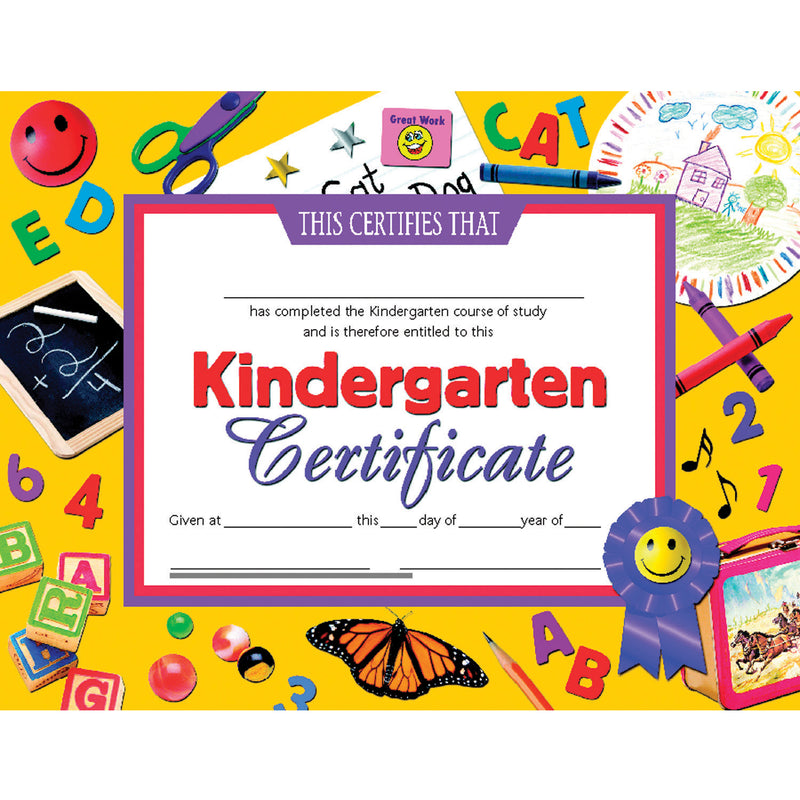 Certificates Kindergarten 30 Pk 8.5 X 11 Inkjet Laser