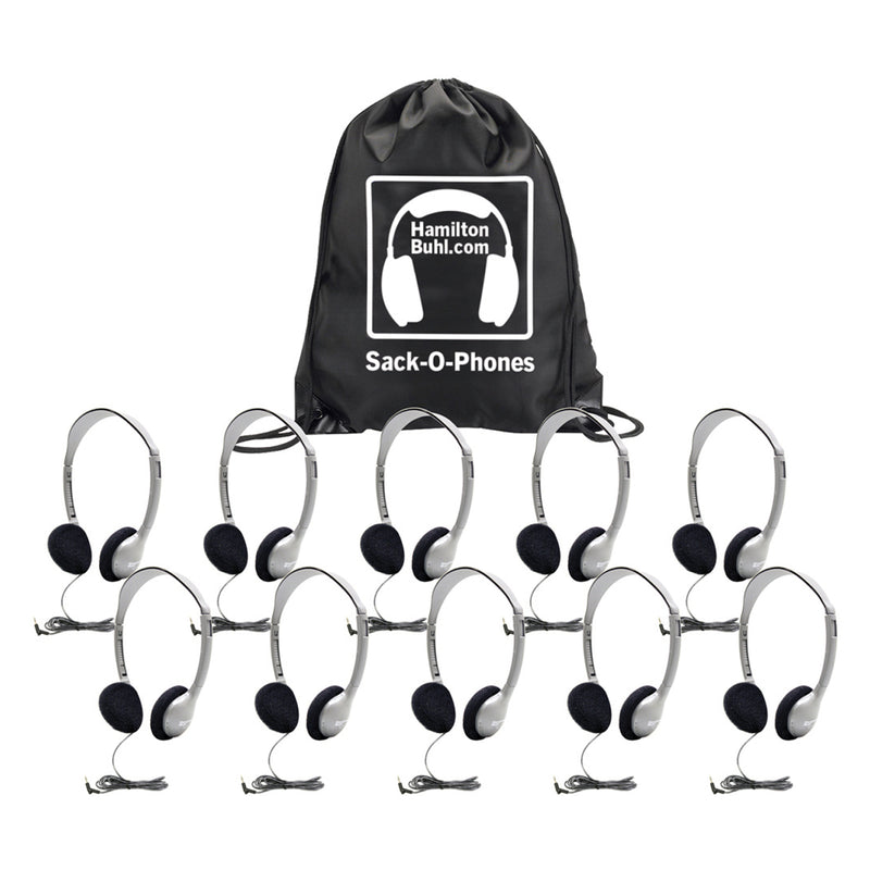 Sack O Phones 10 Ha2 Personal Head Sets Foam Ear Cushions In Bag