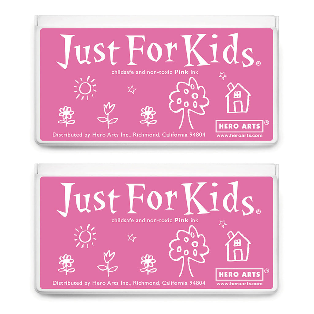 (2 Ea) Jumbo Just Kid Stamp Pad Pnk