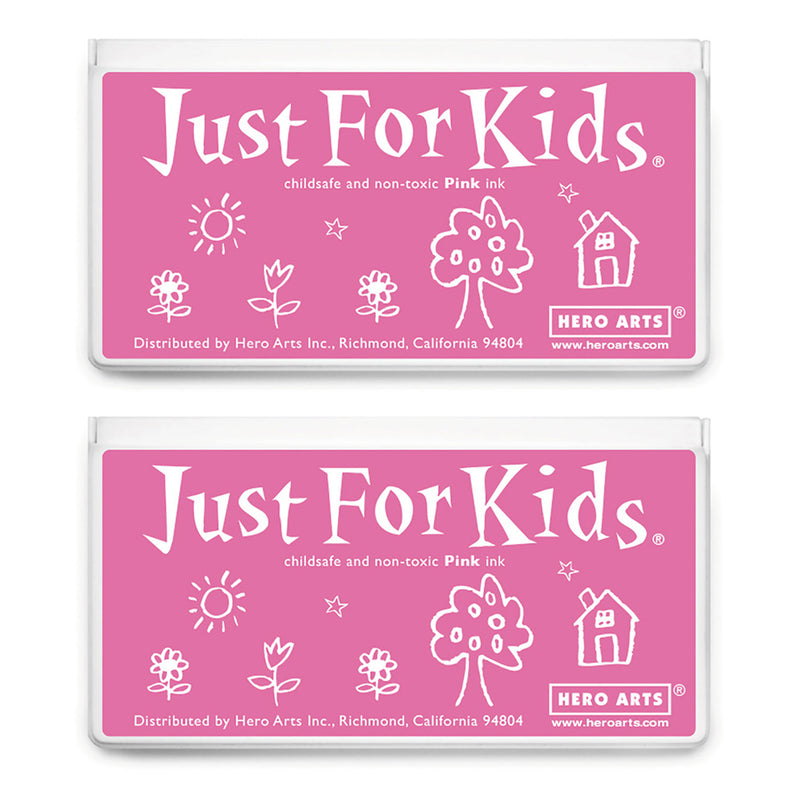 (2 Ea) Jumbo Just Kid Stamp Pad Pnk