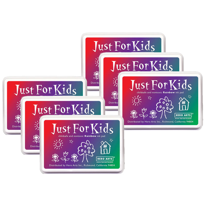 (6 Ea) 3 Color Rainbow Inkpad