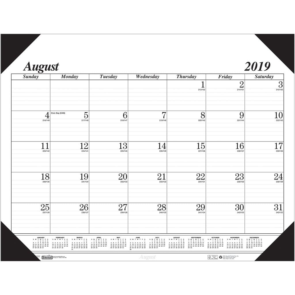 Academic Economy Desk Pad 17-month Aug-dec