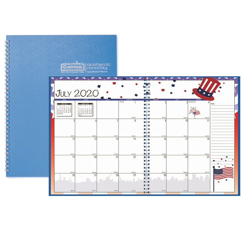 Seasonal Monthly Planner Jul-jun Academic