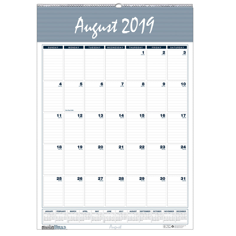 Bar Harbor Academic Wall Calendar 22 X 31 1-4