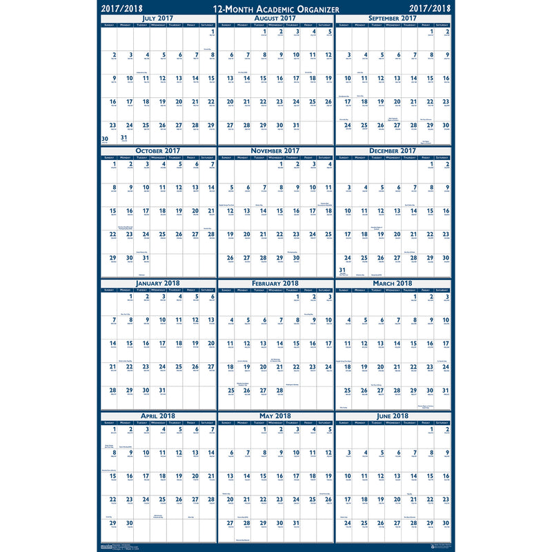 Write-on-wipe-off Calendar