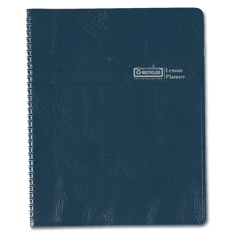 Weekly Lesson Planner Blue Simulated Leather Cover