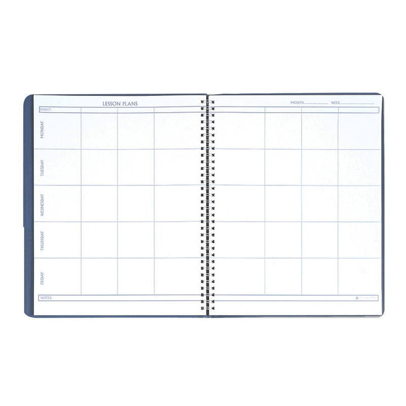 Weekly Lesson Planner Blue Simulated Leather Cover