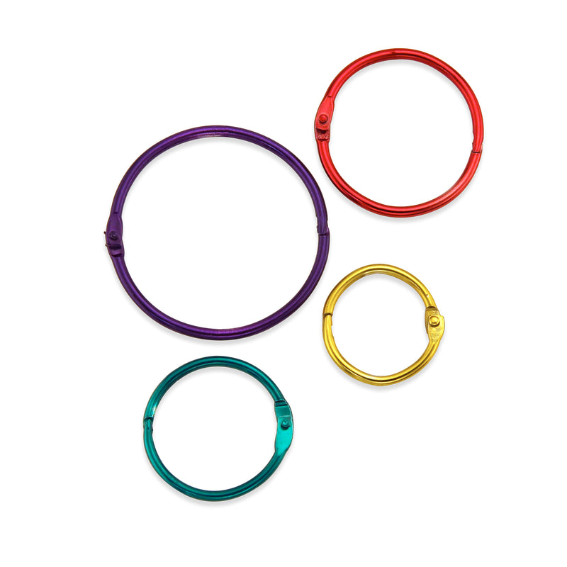 Metallic Book Rings Pack Of 36