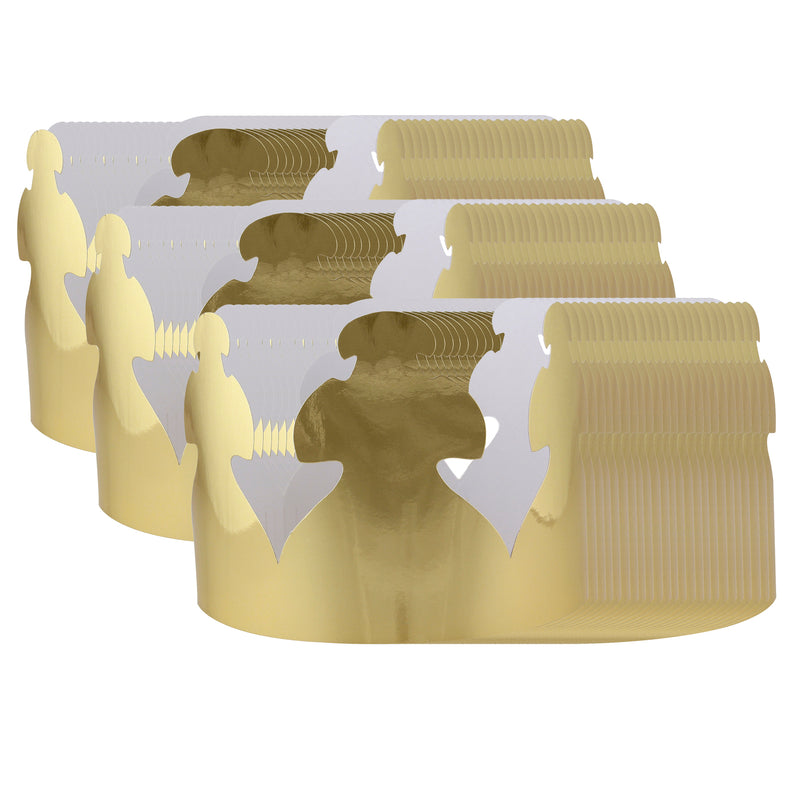 (3 Pk) Bright Gold Tag Crowns 24 Per Pk