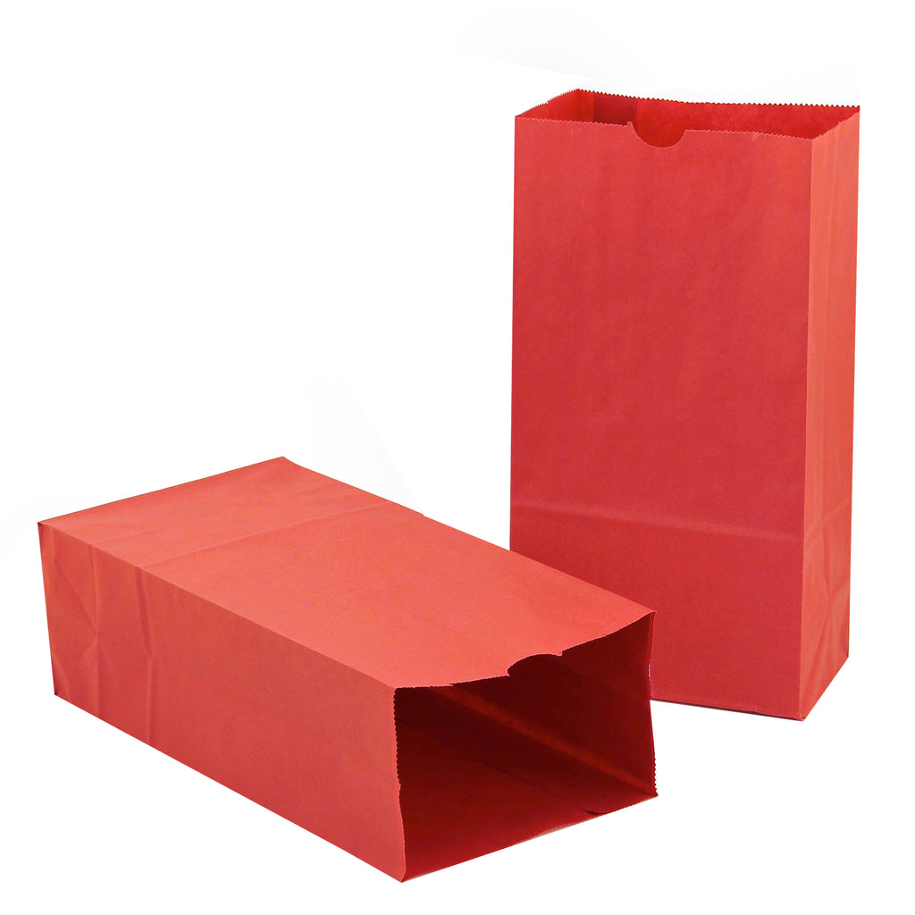 Colored Craft Bags Red