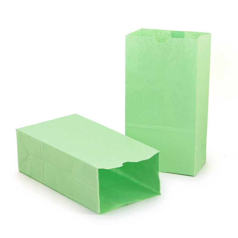 (2 Pk) Colored Craft Bags Lime Green