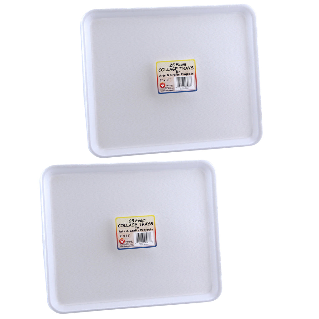 (2 Pk) Collage Trays 25 Per Pk 9x11