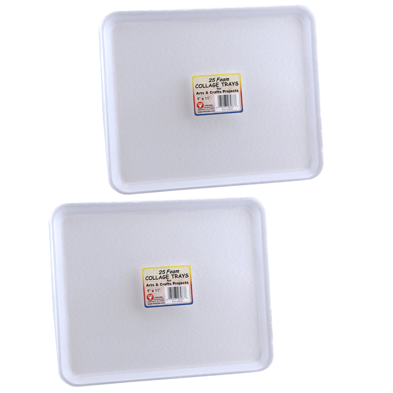 (2 Pk) Collage Trays 25 Per Pk 9x11