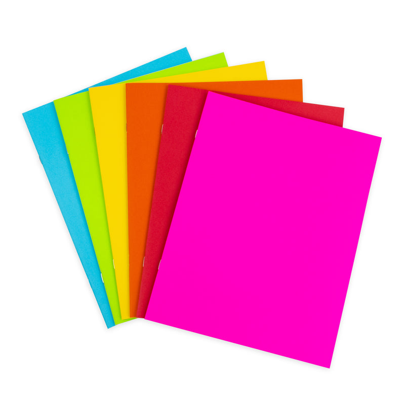 Bright Books 6 Asst Colors 8.5 X 11in