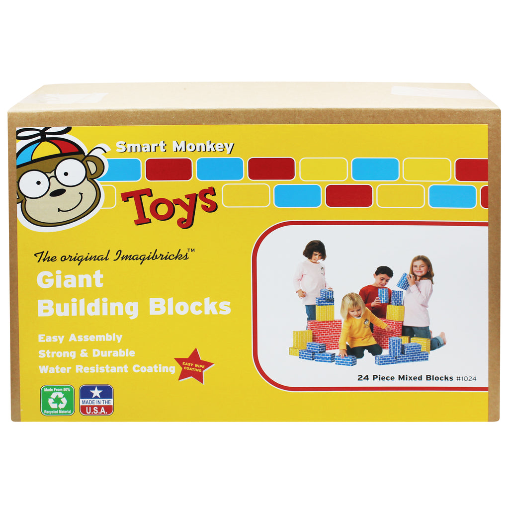 Imagibricks Giant Building 24pc Set Blocks