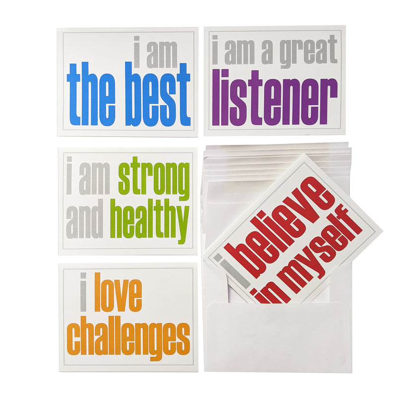 (2 St) Positivity Set Note Cards W/env