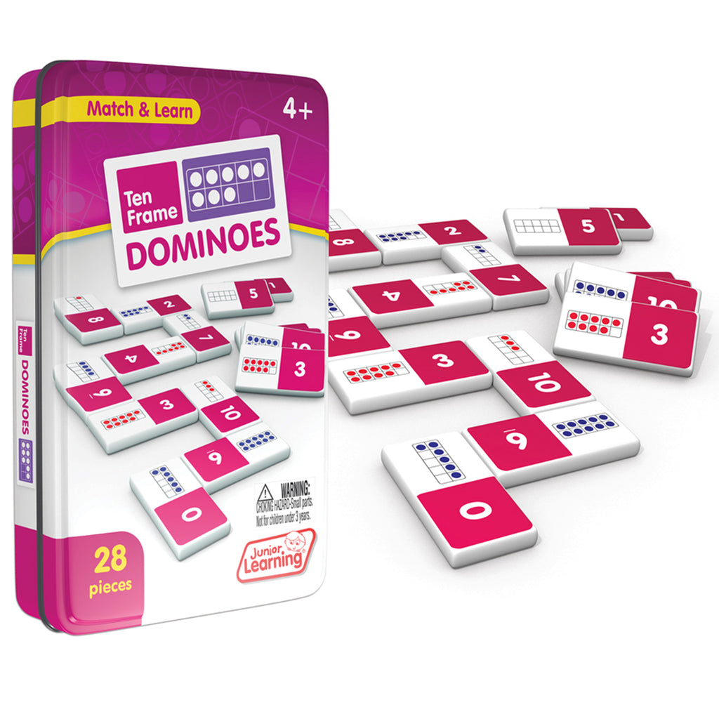 (2 Ea) Ten Frames Dominoes