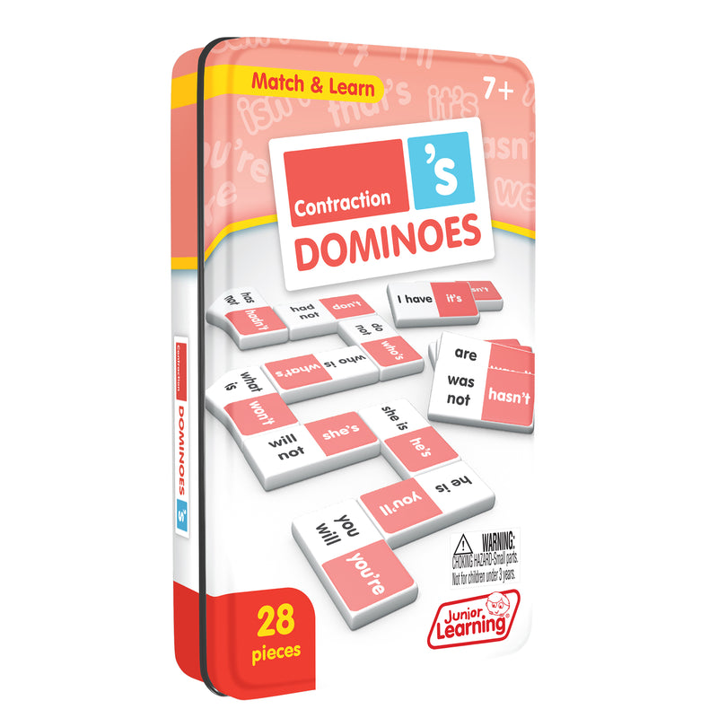 Contraction Match & Learn Dominoes