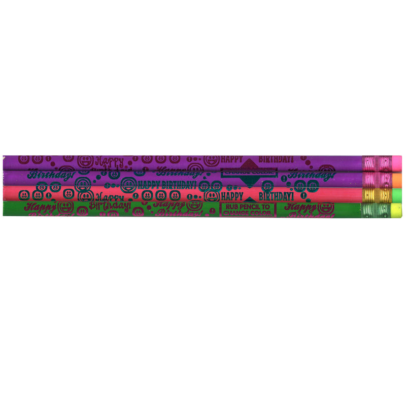 (12 Dz) Thermo Happy Birthday Asst 12 Per Bx Pencils