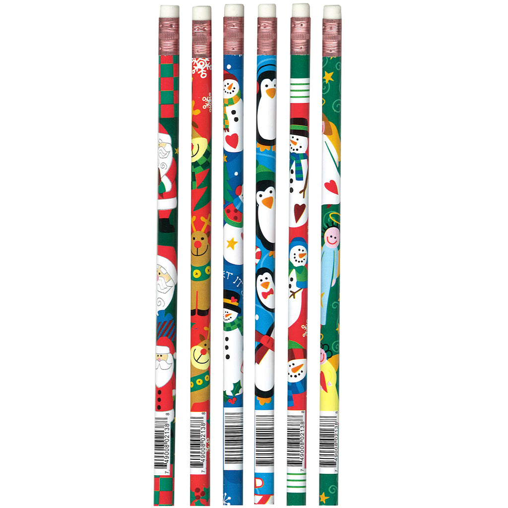 (12 Dz) Pencils Christmas Assorted 12 Per Pk