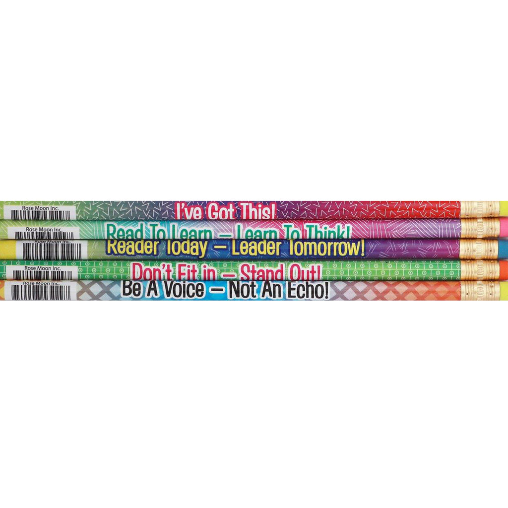 (12 Pk) Motivate Me Pencils Asst