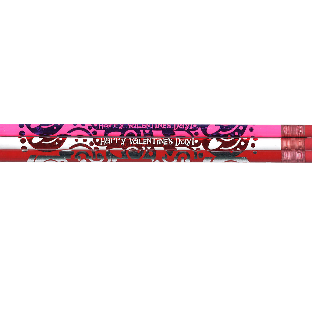 Pencils Happy Valentines Day 12-pk