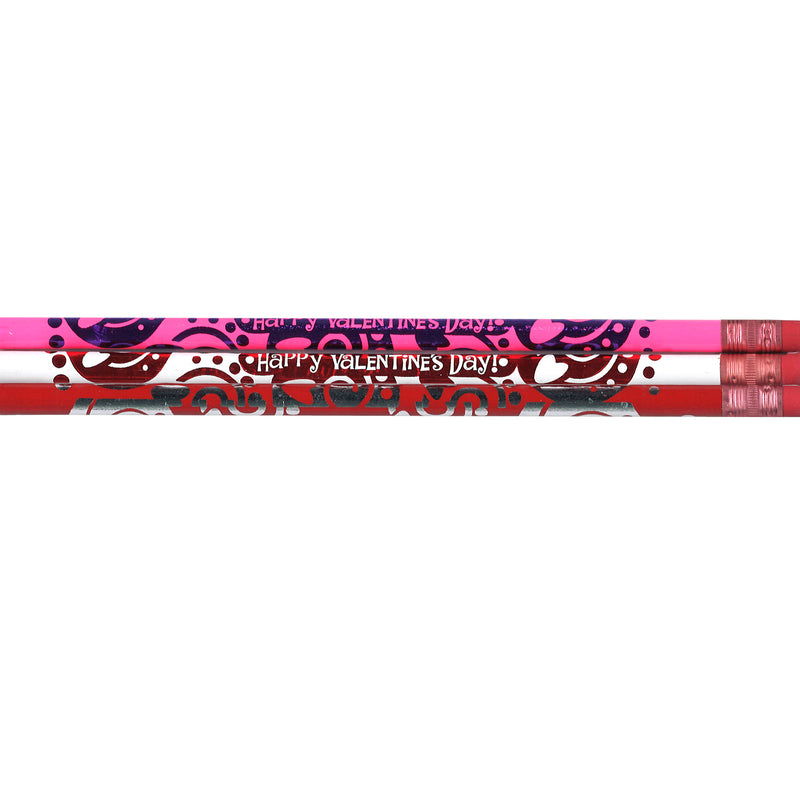 Pencils Happy Valentines Day 12-pk