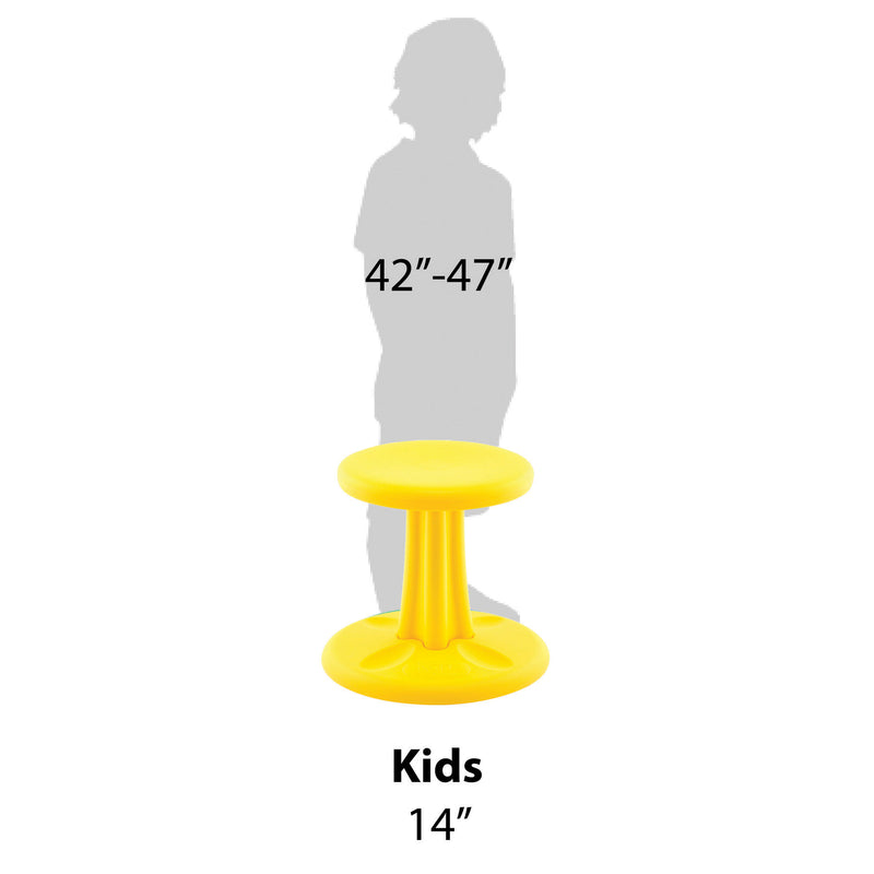 Kids Wobble Chair 14in Yellow