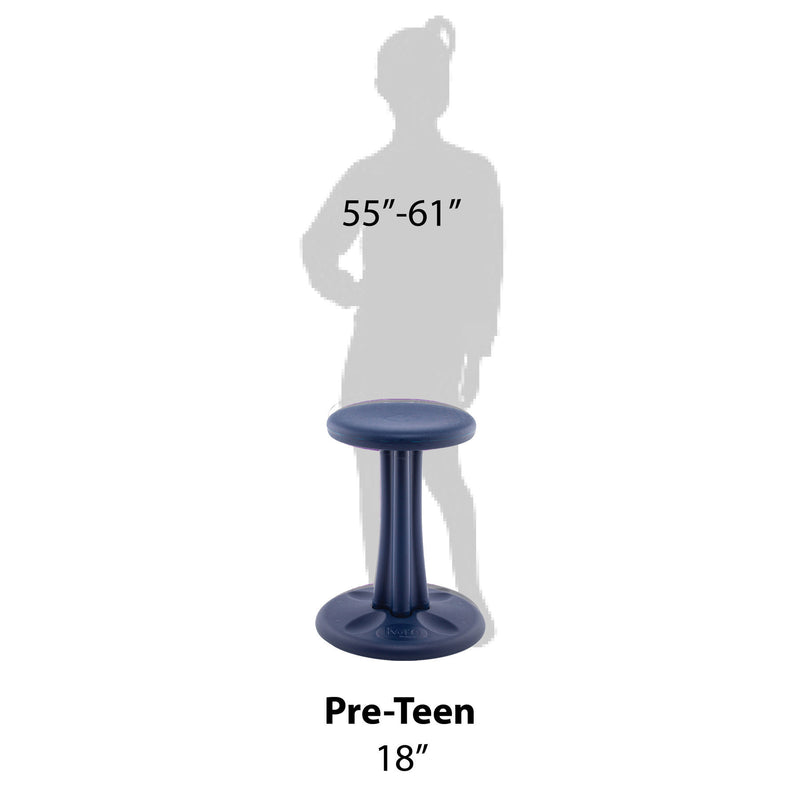 Preteen Wobble Chair 18.7in Dk Blue