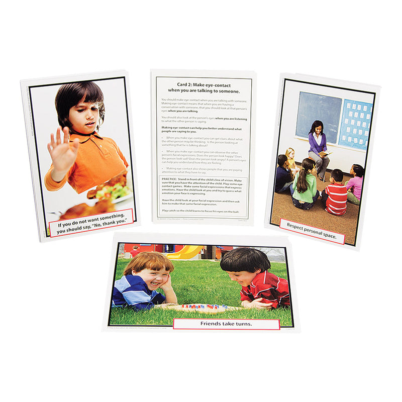 Photo Conversation Cards For Children With Autism And Aspergers