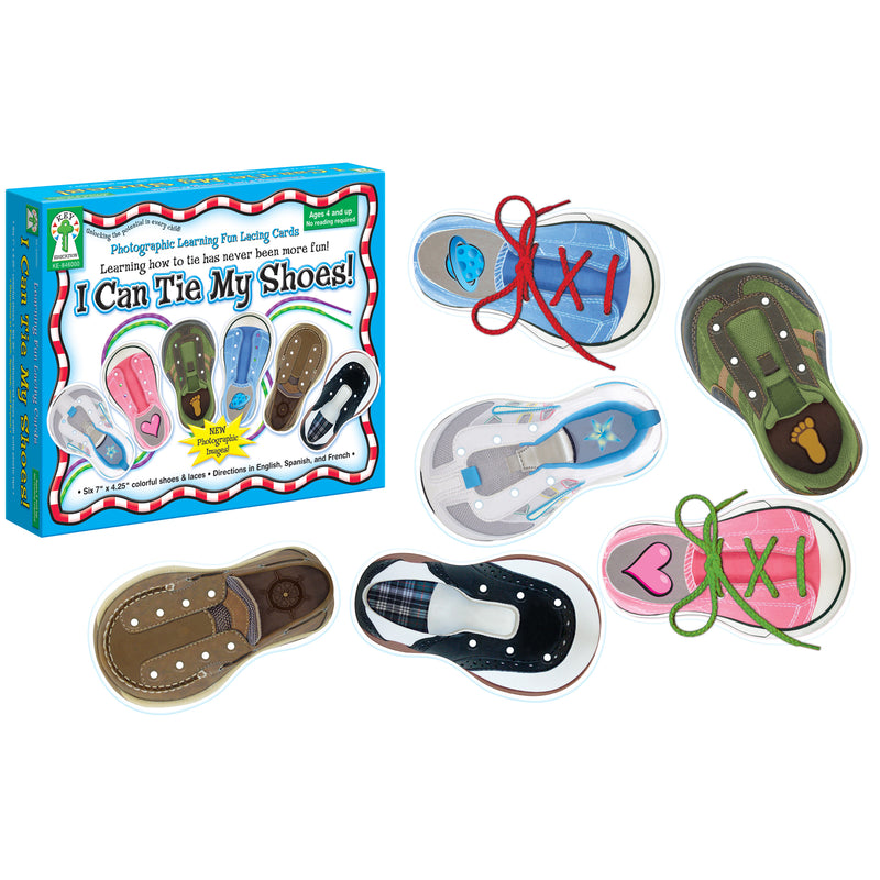 Learning Fun Lacing Cards I Can Tie My Shoes