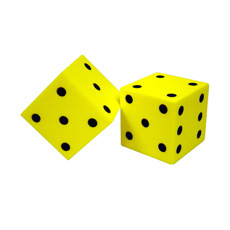 (6 Pk) Foam Dice 2 Dot Set Of 2