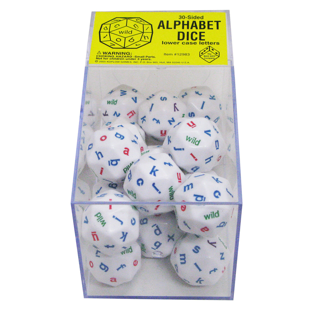 20ct 30 Sided Alphabet Dice