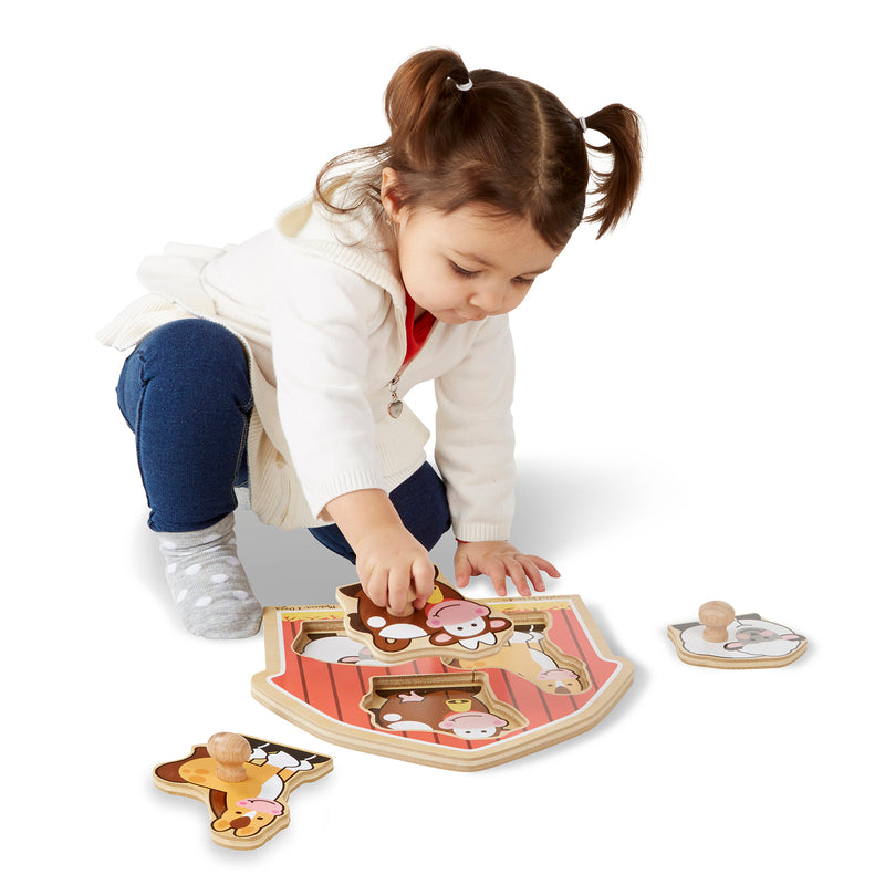 Barnyard Animals Jumbo Knob Puzzle