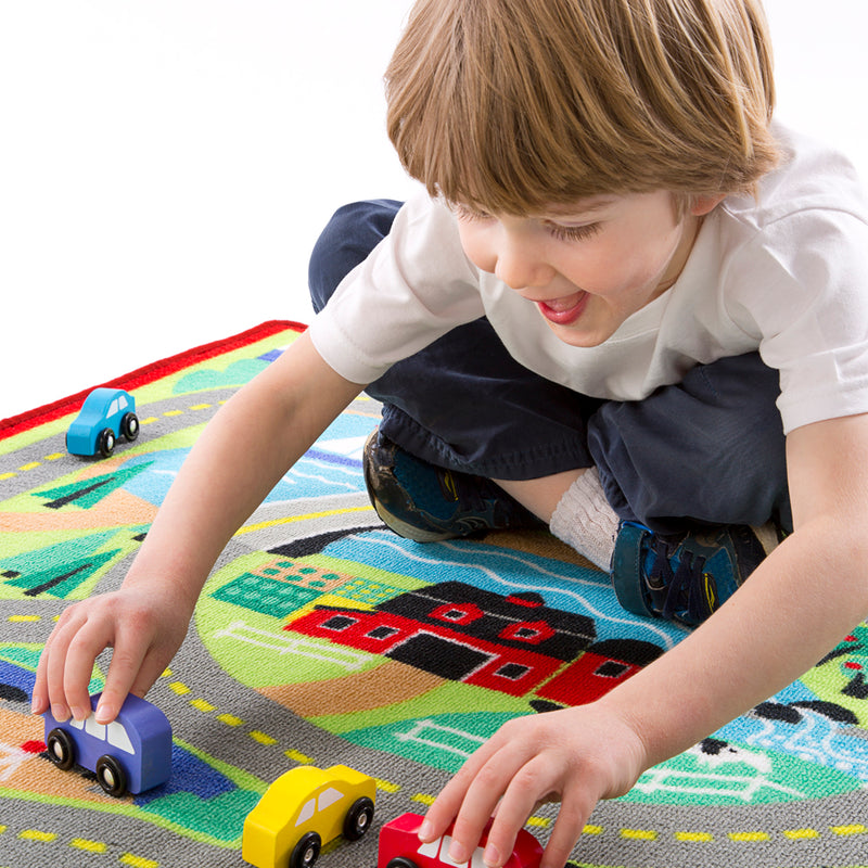 Round The Town Road Rug & Car Set