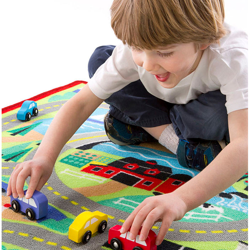 Round The Town Road Rug & Car Set