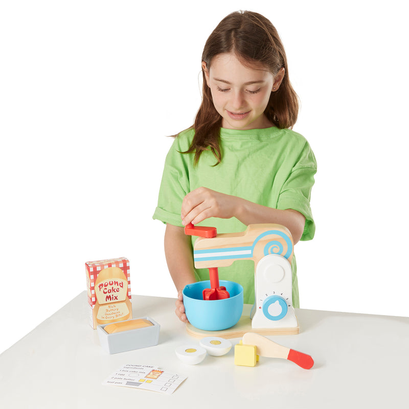 Wooden Make A Cake Mixer Set