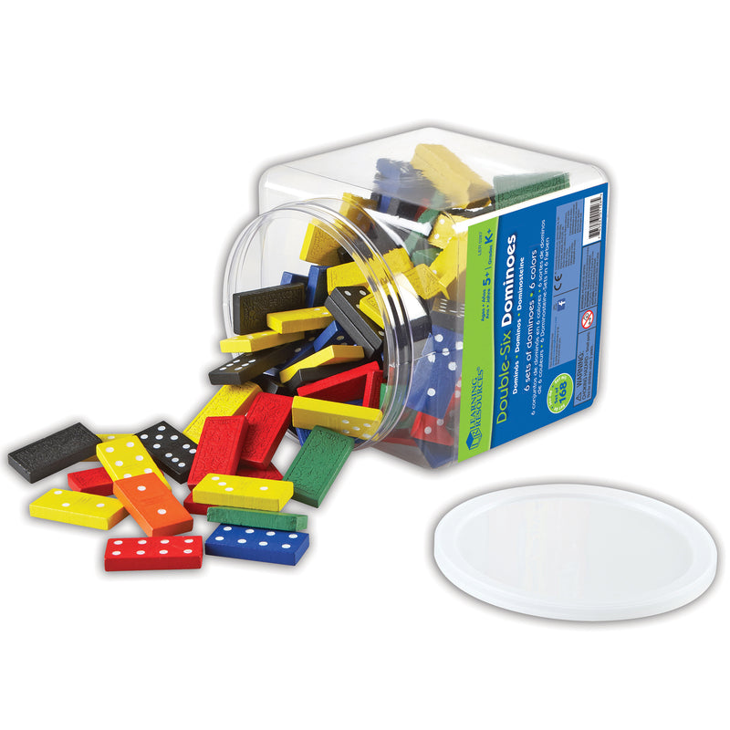 Dominoes Double-six Color Bucket 6 Sets 168 Total