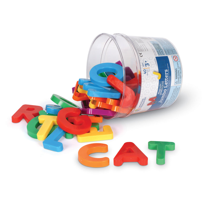 Jumbo Magnetic Letters 40-pk Uppercase 2-1-2 Bucket