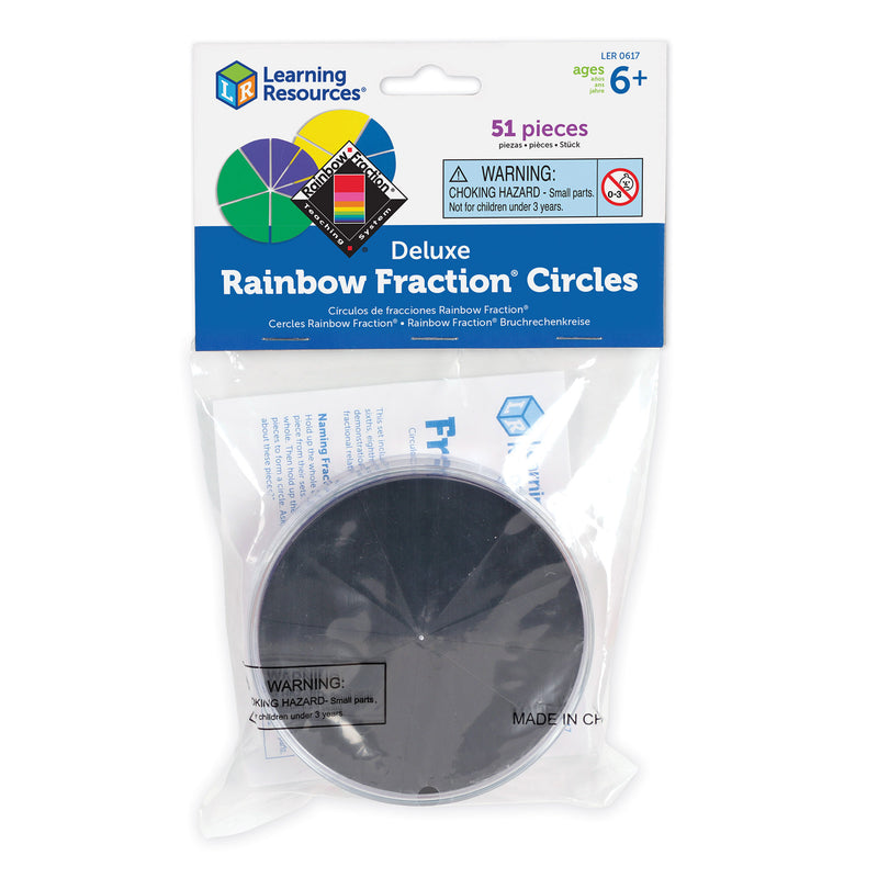 Delx Rainbow Fraction Circles 51-pk