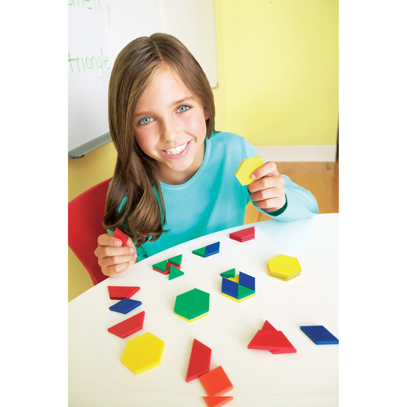 Pattern Blocks Plastic 1cm 250-pk