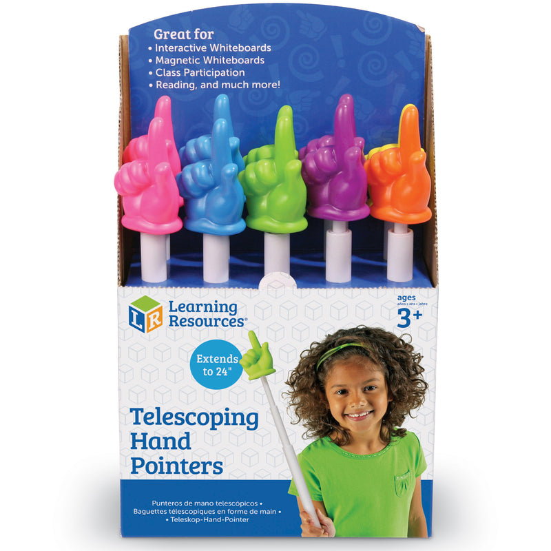 Telescoping Hand Pointers In Pop Display