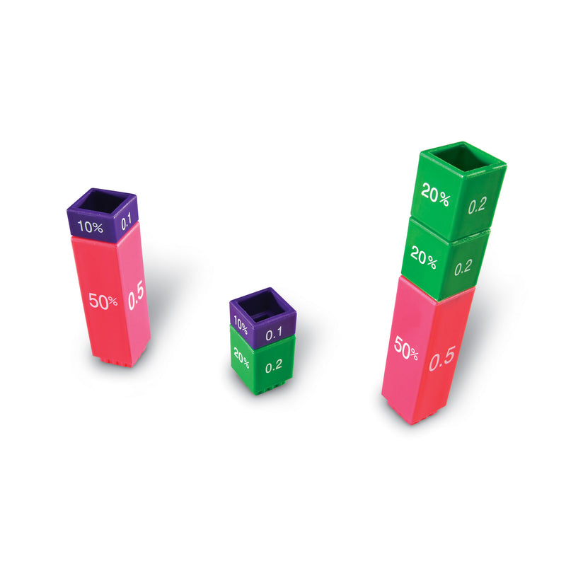 Fraction Tower Cubes Fraction Equiv