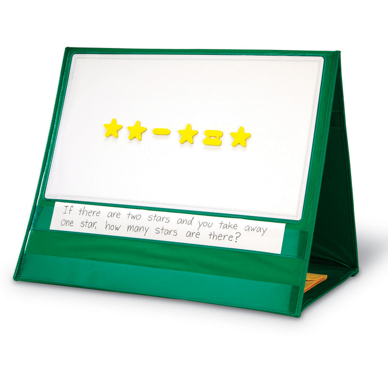 Write-on-wipe-off Magnetic Demonstration Tabletop Pocket Chart