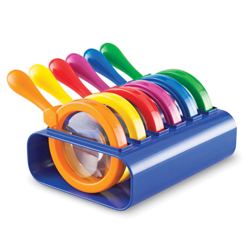 Primary Science Jumbo Magnifiers Set Of 6 In A Stand